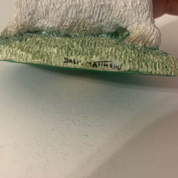 Vintage SEALYHAM CESKY TERRIER BASIL MATTHEWS ENGLAND Signed Figurine - Picture 5 of 6